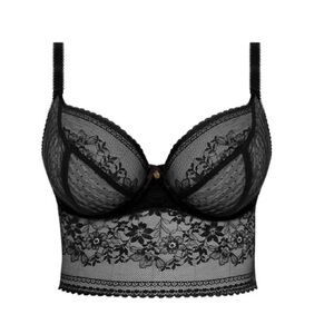 FREYA Sydnie Longline Bra Black NWT Various Sizes Lingerie Plunge Underwire Bra